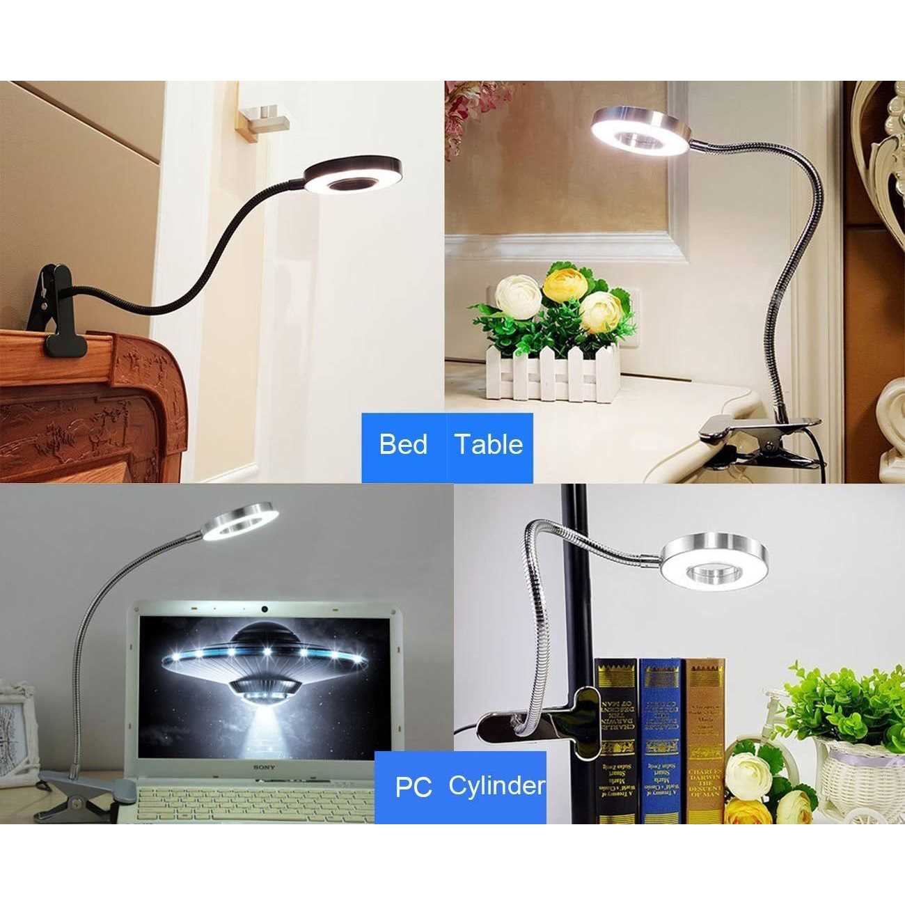 W-LITE DINGLILIGHTING DLLT LED USB Reading Light Clip Laptop Lamp for Book,Piano,Bed Headboard,Desk