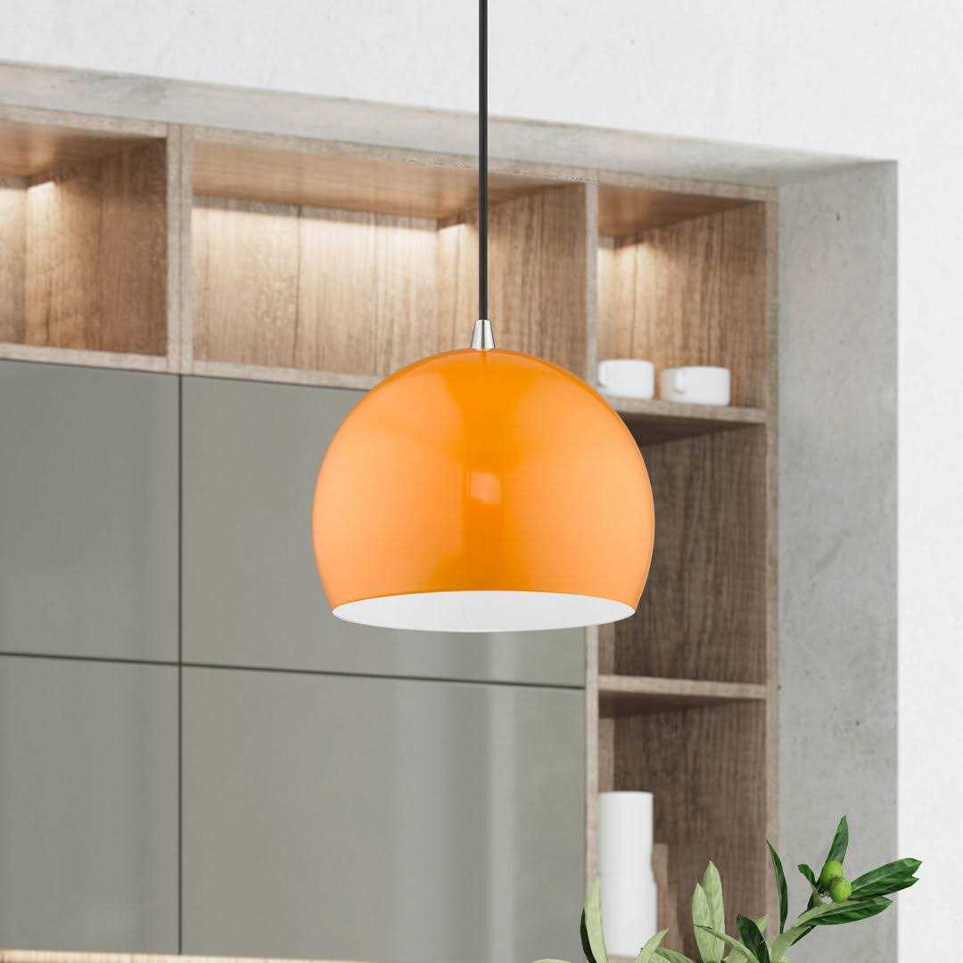AllModern Schultz 1 Light Single Dome Pendant Finish