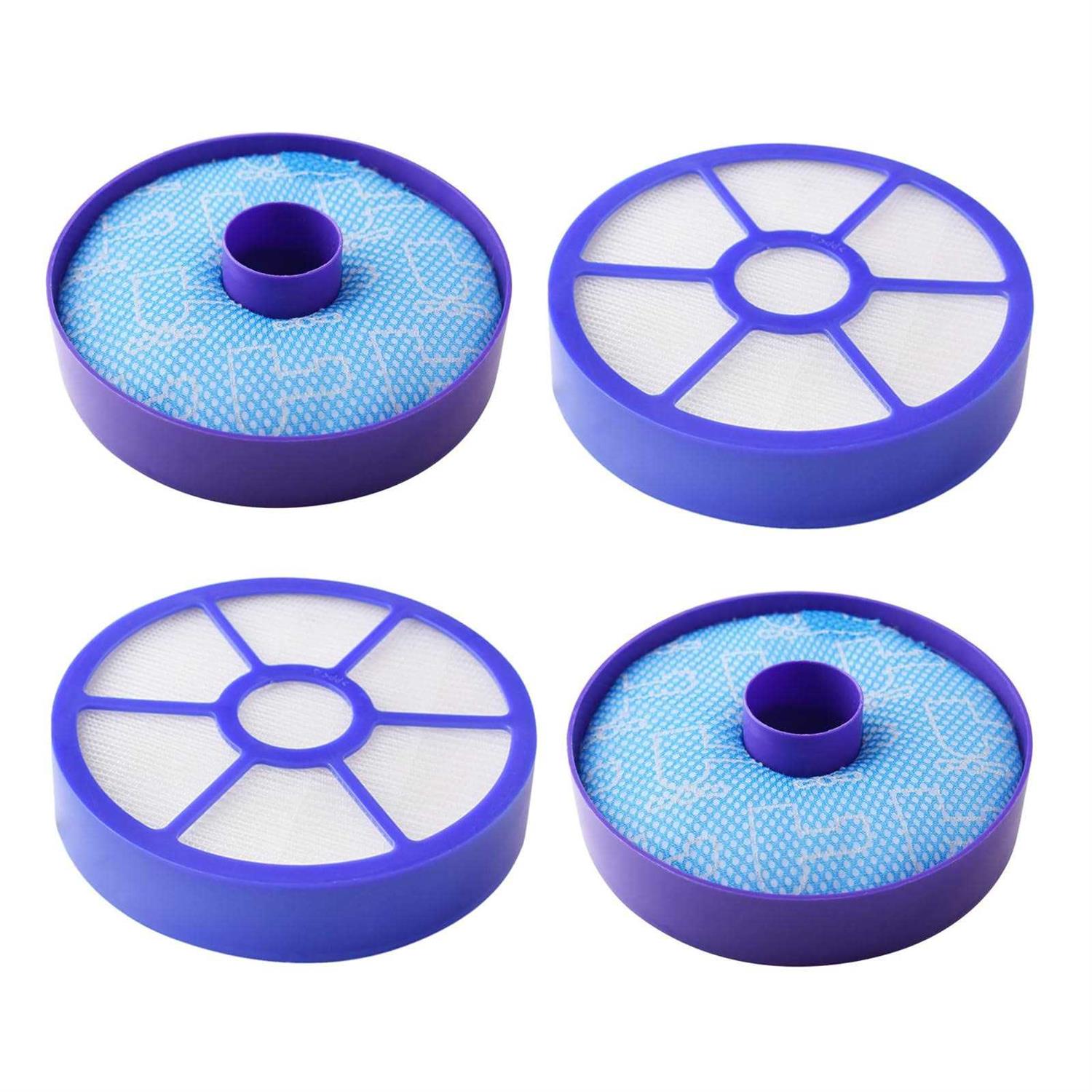 2 Pcs HEPA Pre Motor & Post Motor Filter Replacement