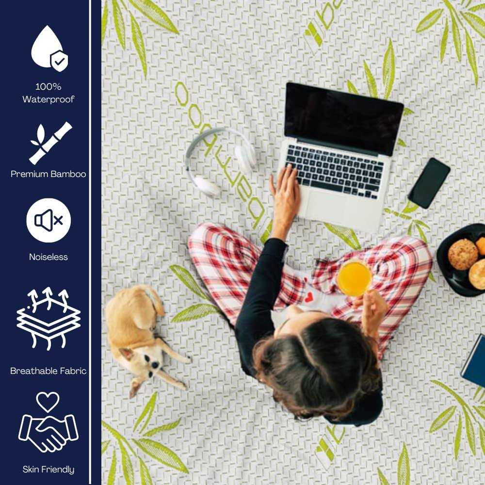 Bamboo Mattress Protector with Zipper