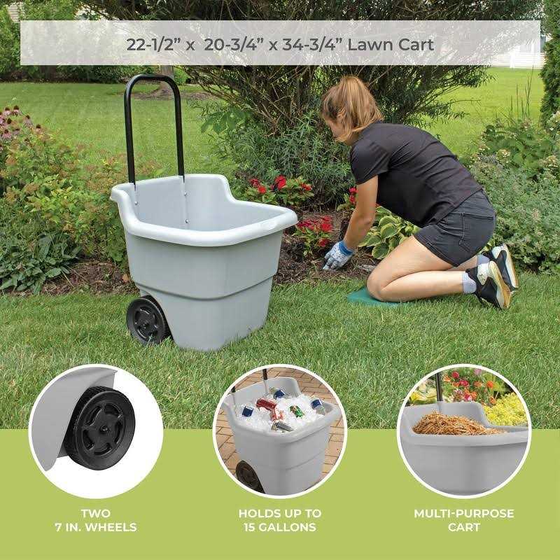 Suncast 15 Gallon Lawn Cart