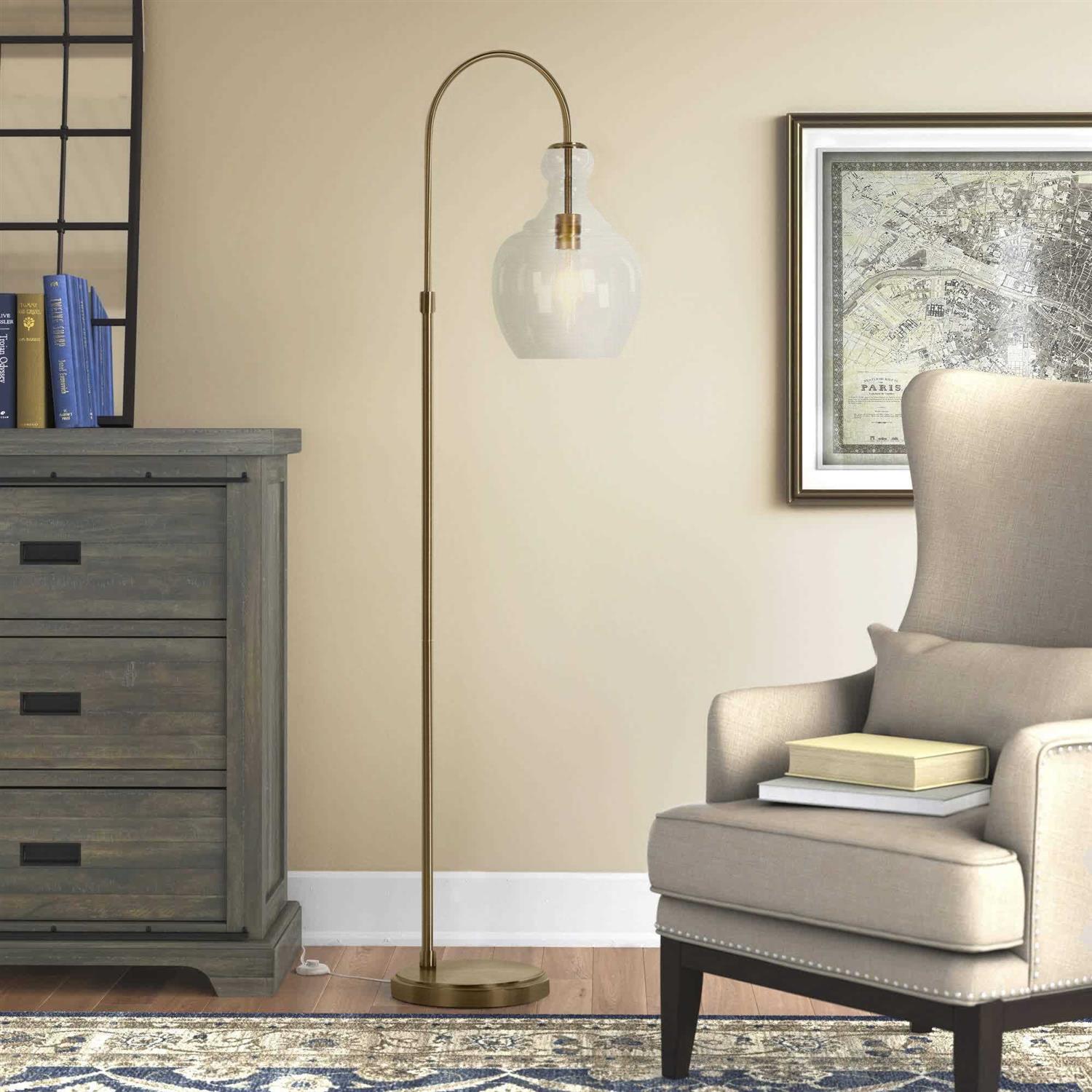 Alden 70 Arched Floor Lamp Beachcrest Home Shade