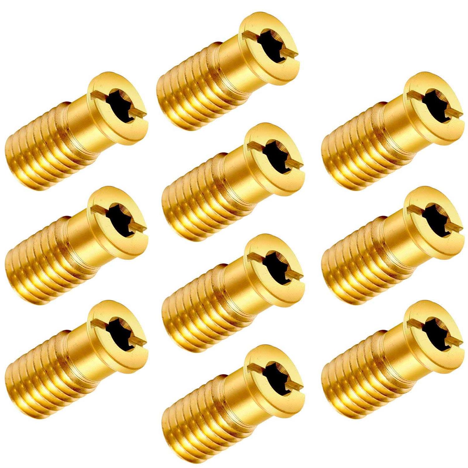 10 Pieces Brass Pool Cover Anchors Screws Pool Safety Cover Anchor Replacement Kit