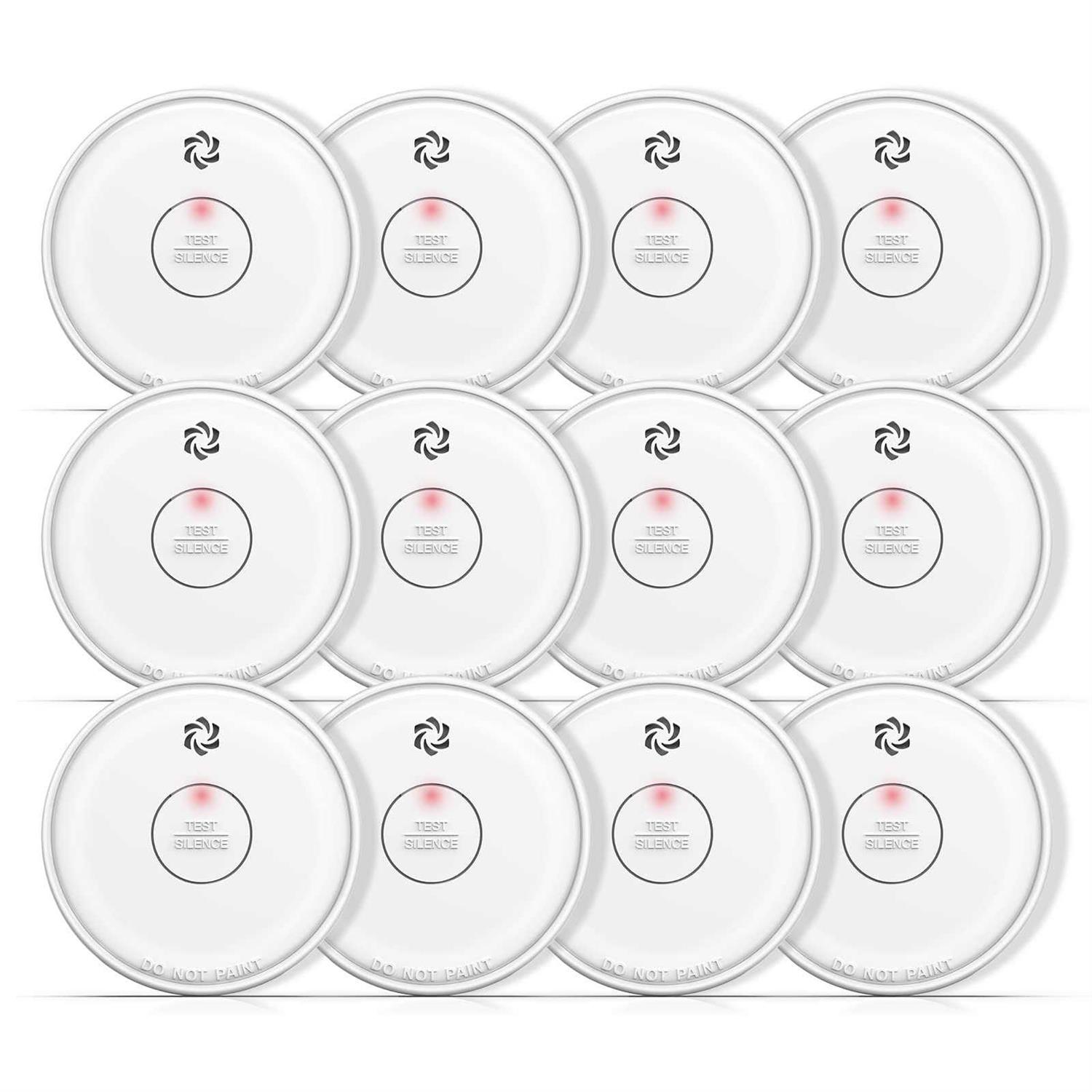 Fire Alarms Smoke Detectors Smoke Alarm Battery Operated 10-Year Product Life