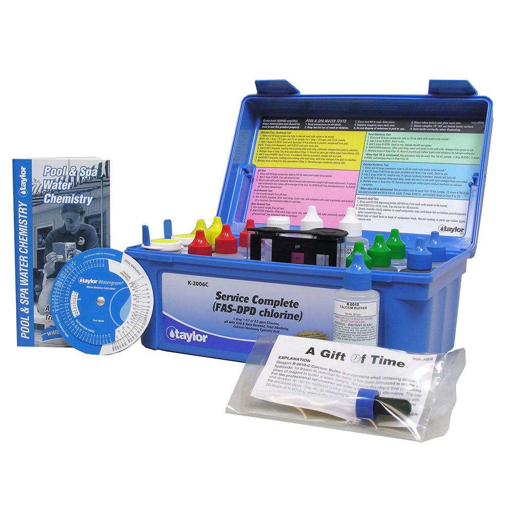 Taylor Complete Service FAS-DPD Chlorine Test Kit K-2006C