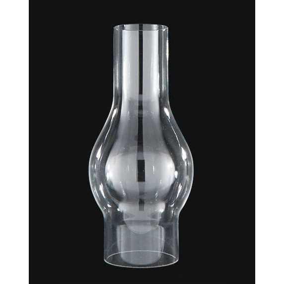 B&p Lamp Small 2 1/8 Inch Base by 6 1/2 Inch Tall Clear Glass Chimney for Oil Lamps and Antique Style Lighting