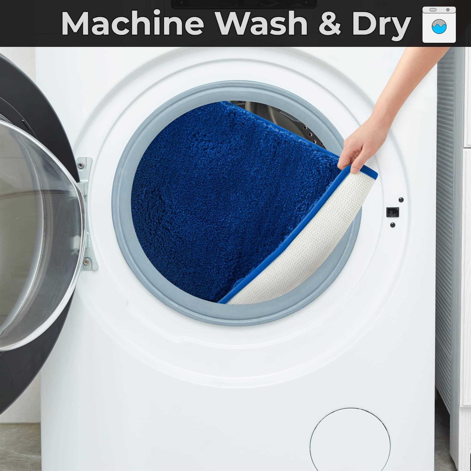 Yafa Home Fashion 1 Piece Solid Microfiber Soft Bathroom Rug