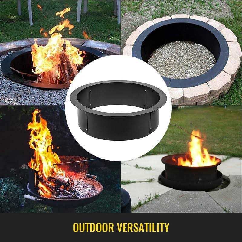 Vbenlem Fire Pit Ring 42-Inch Outer/36-Inch Inner Diameter