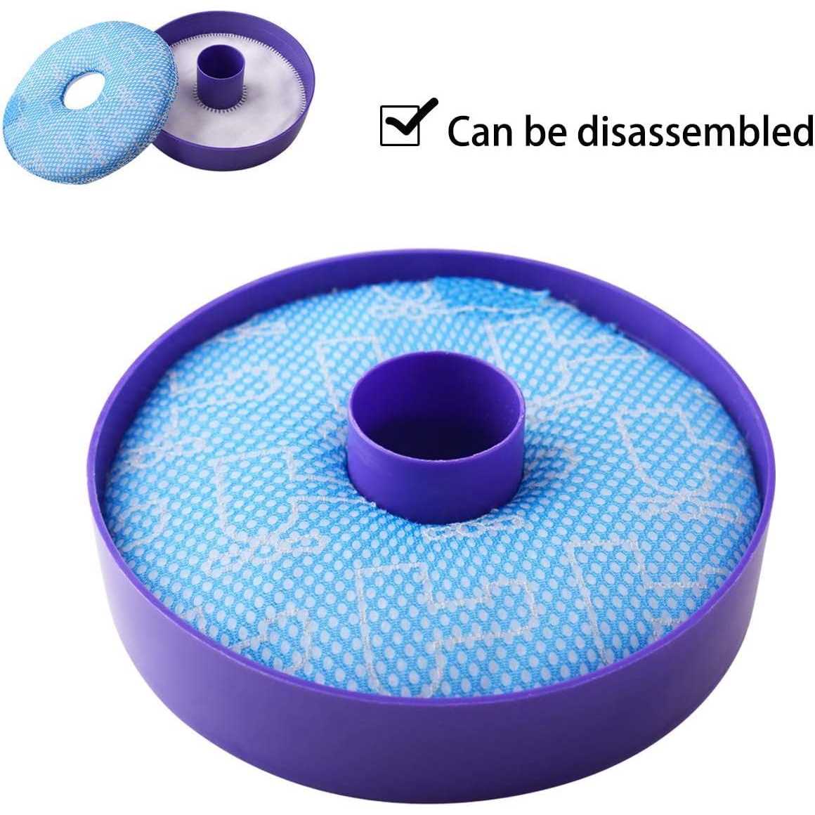 2 Pcs HEPA Pre Motor & Post Motor Filter Replacement