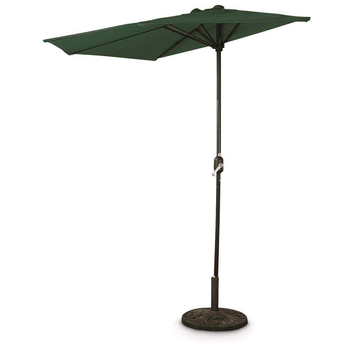 CASTLECREEK 8′ Half Round Patio Umbrella