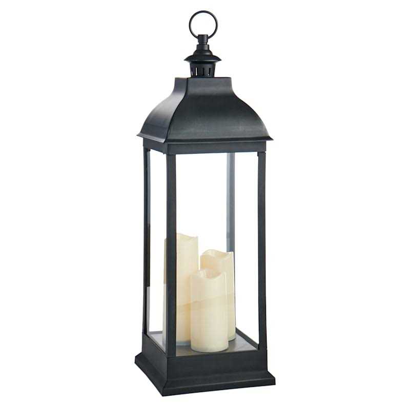 At Home Pre-Lit Led Floor Lantern