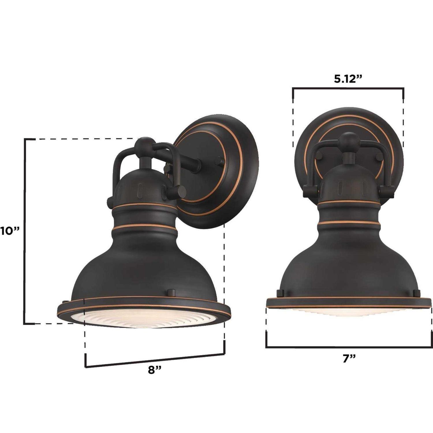 Westinghouse Lighting Boswell One-Light Oil-Rubbed Bronze Indoor Wall Fixture 6116100