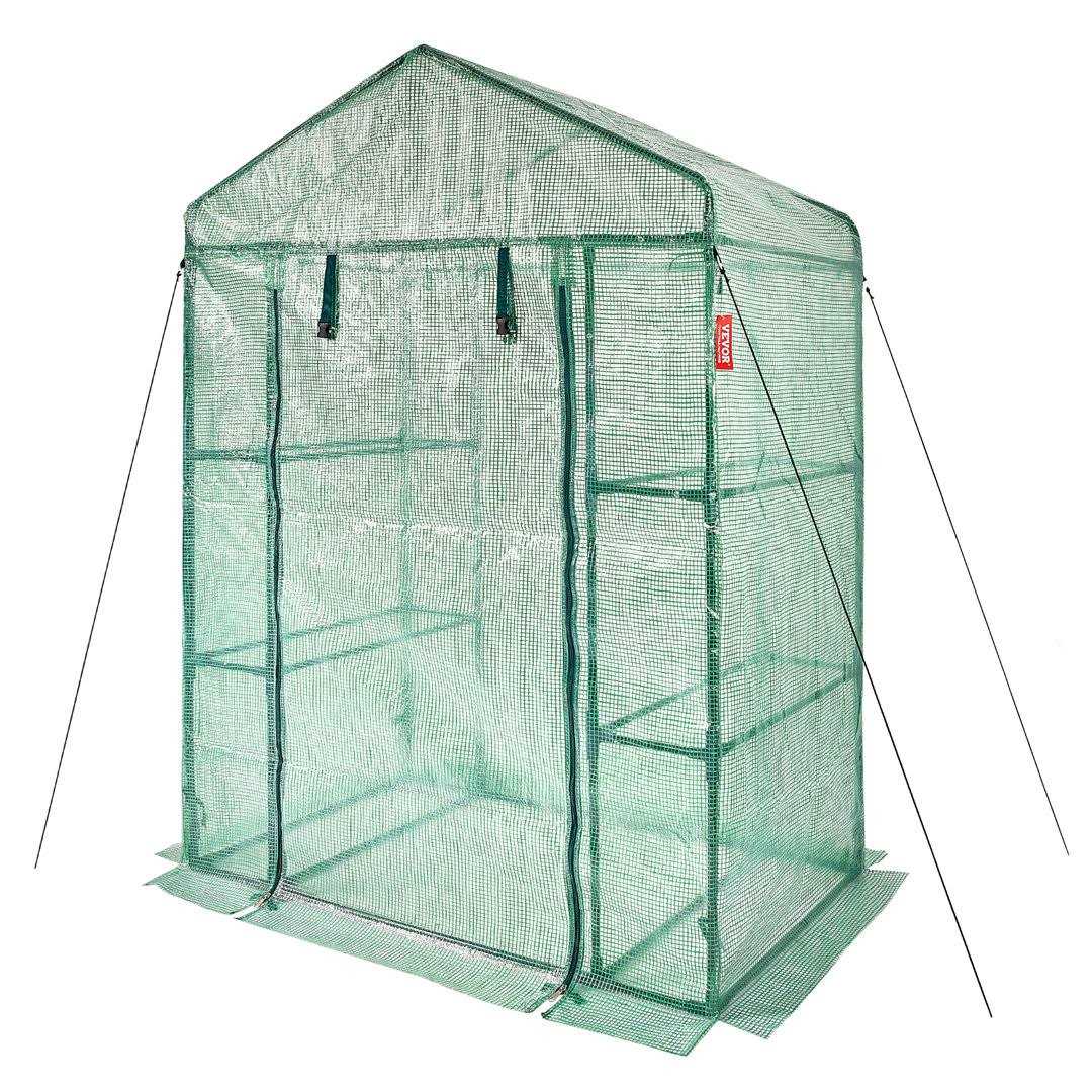 VEVOR Walk-in Greenhouse Portable Green House with Shelves