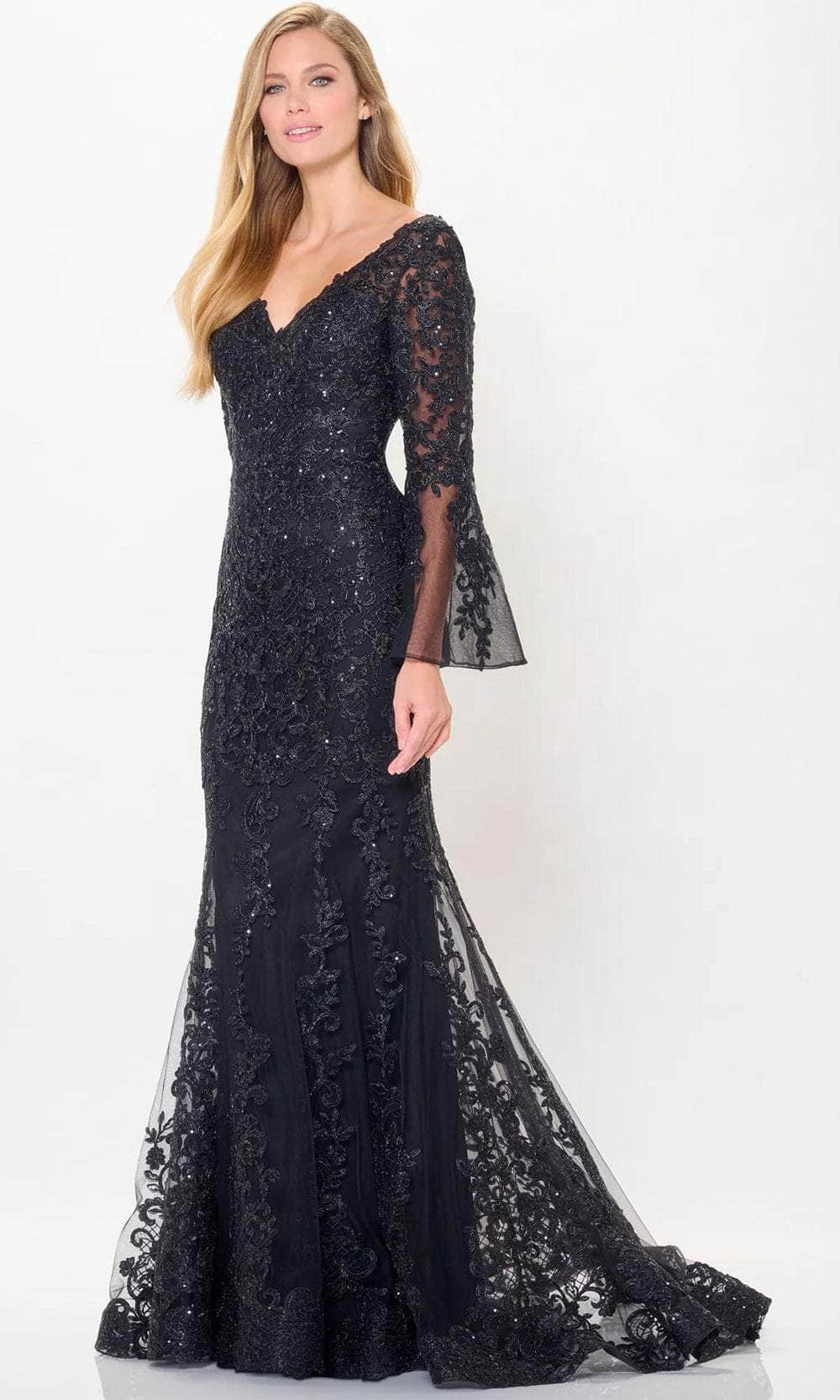 Beaded Tulle Evening Dress