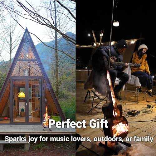 Portable Outdoor Solo Stove Fire Pit Brazier Personalize Wood Burning Smokeless Fireplace Stainless Steel Guitar Style Firepit with Carry Bag