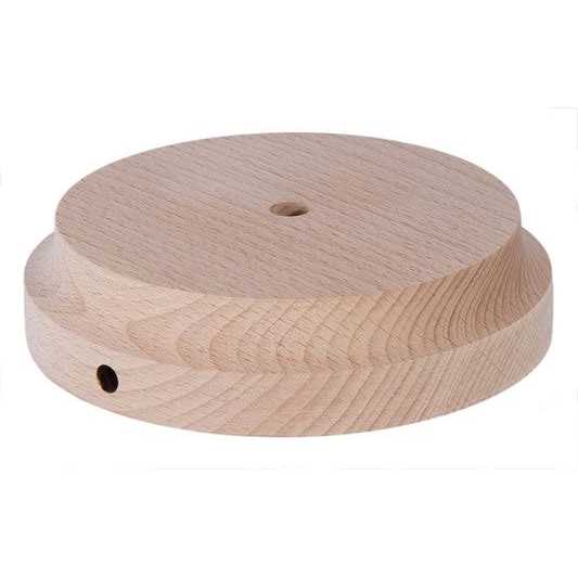 B&p Lamp Modern Style Unfinished Wooden Lamp Base 1/2 Inch Top Bottom by 1 1/4 Inch Height 10220U
