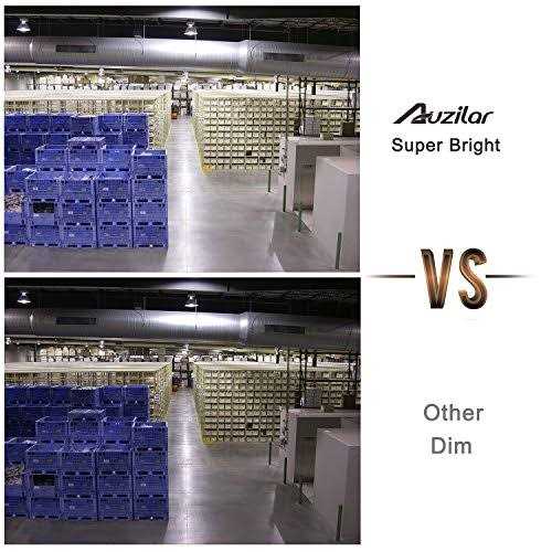 Auzilar 2-PackLED corn light bulb 6000 lumen 6500k 60w large area cool daylight white e26/e27 medium base for Outdoor Indoor Garage