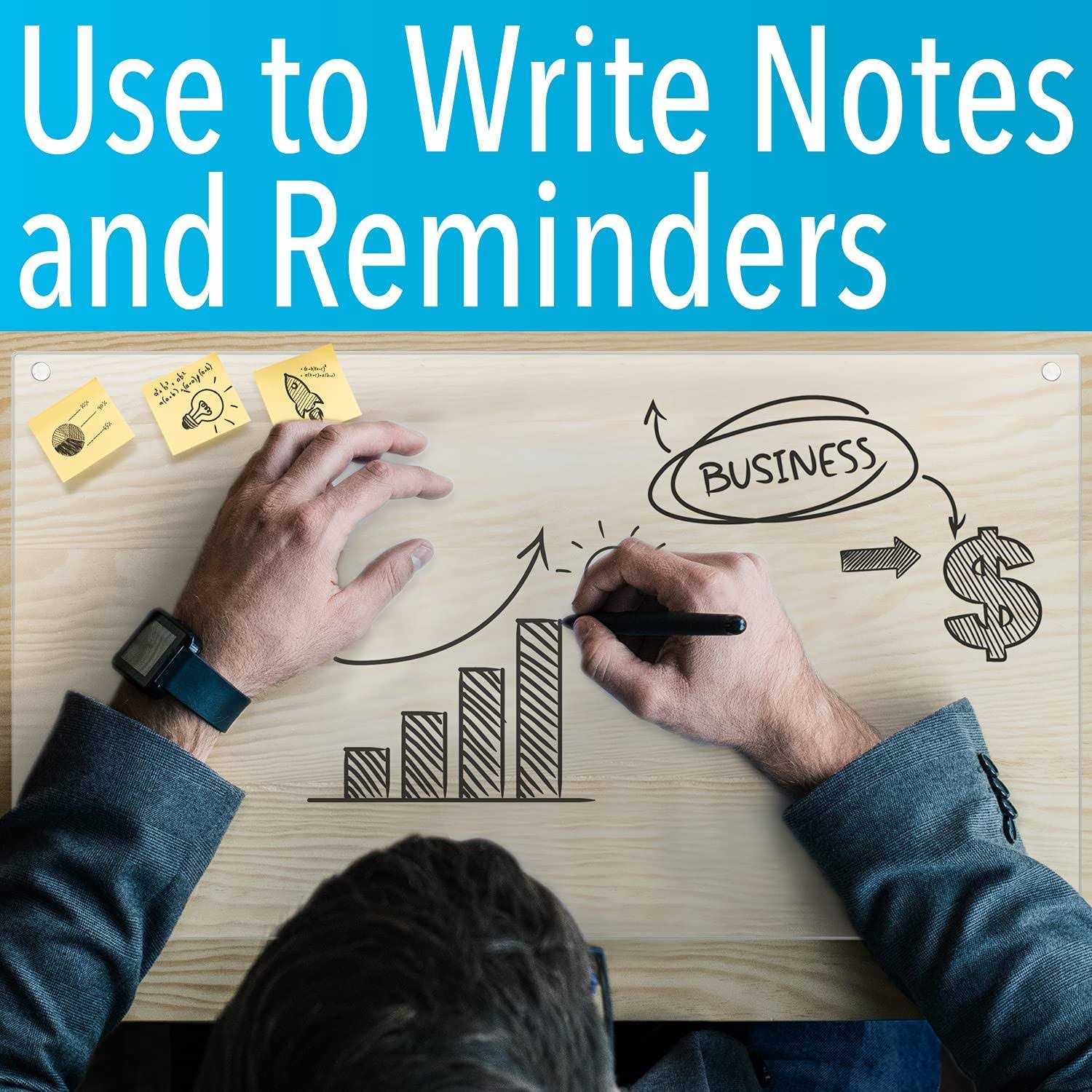 Impresa 20 x 36 Tempered Glass Desk Mat to Protect Your Desk