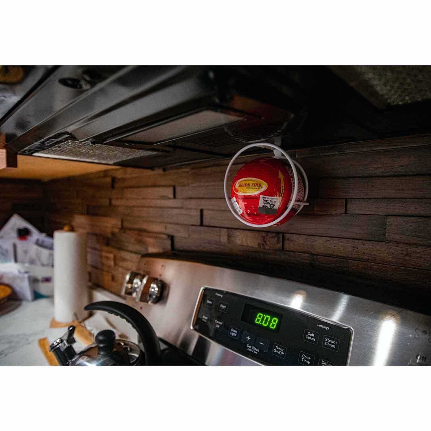 4 Elide Fire Ball Fire Extinguisher Industrial Box Package with Non-Closeable Mounting Bracket by Elide Fire Usa