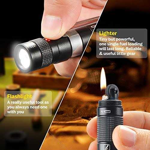 POXIMO EDC Multitool 5-In-1 Tactical Survival Gear with Flashlight