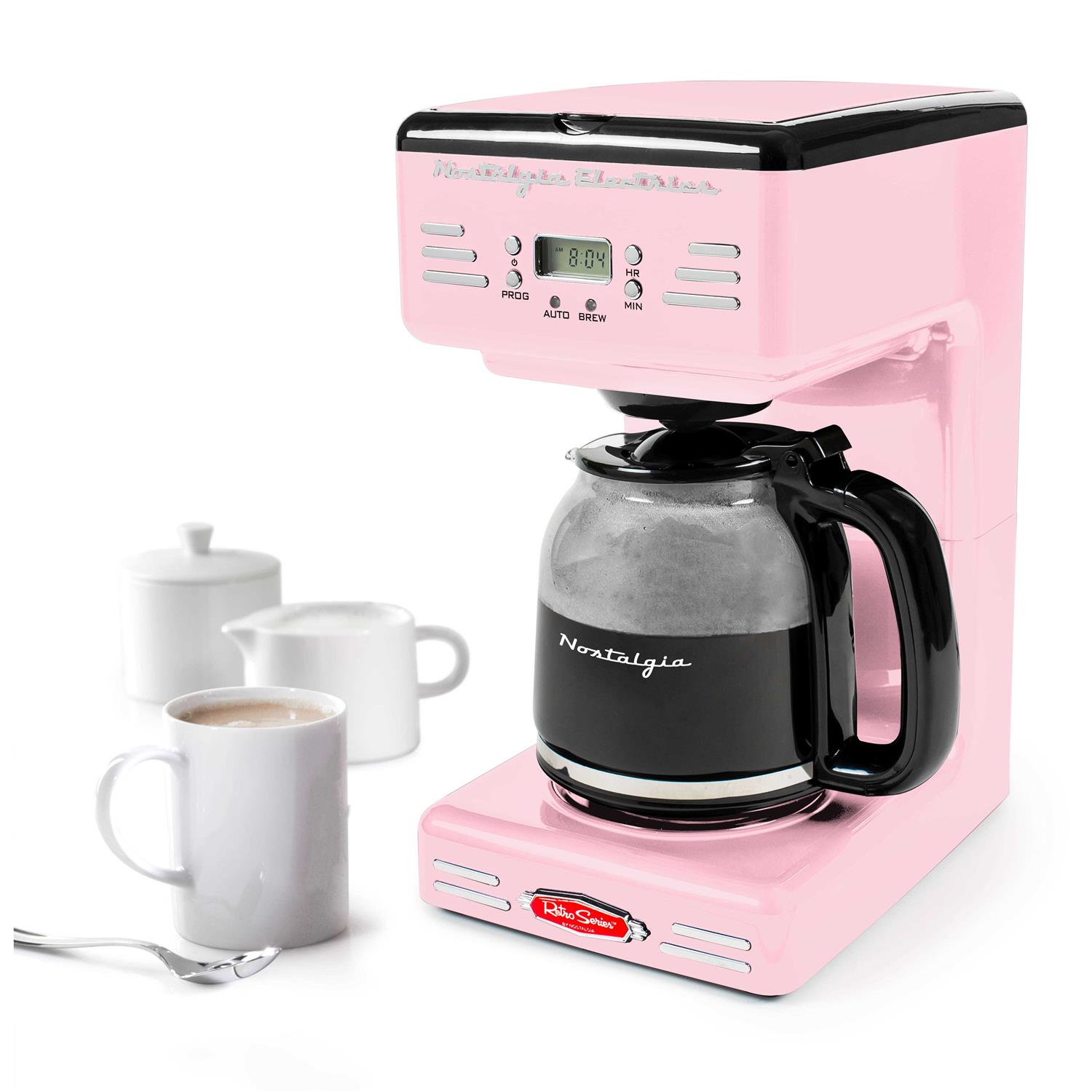 12-Cup Retro Coffee Maker Nostalgia