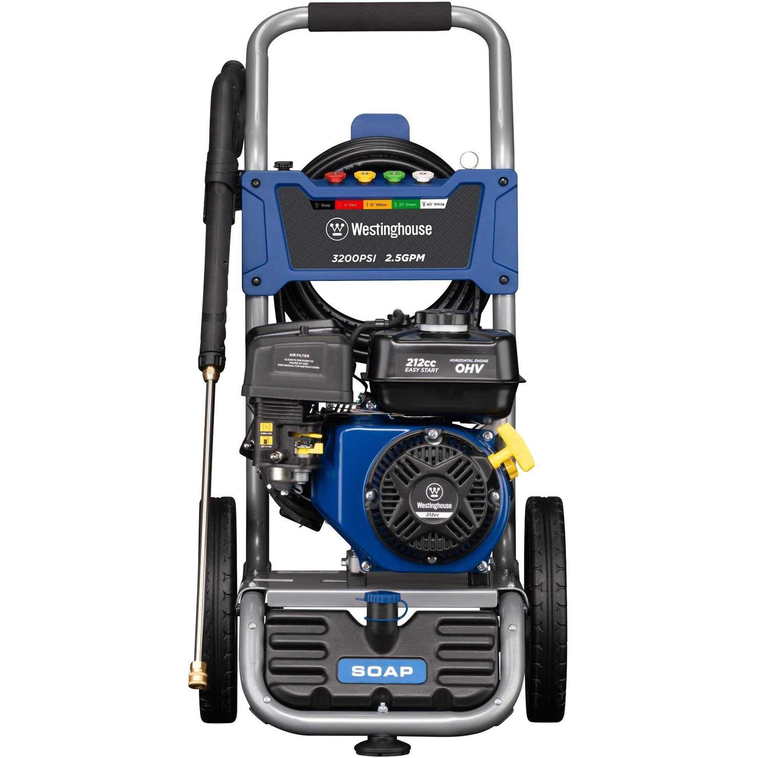 Westinghouse Pressure Washer Gas Cold Water 3200 PSI 2.5 GPM
