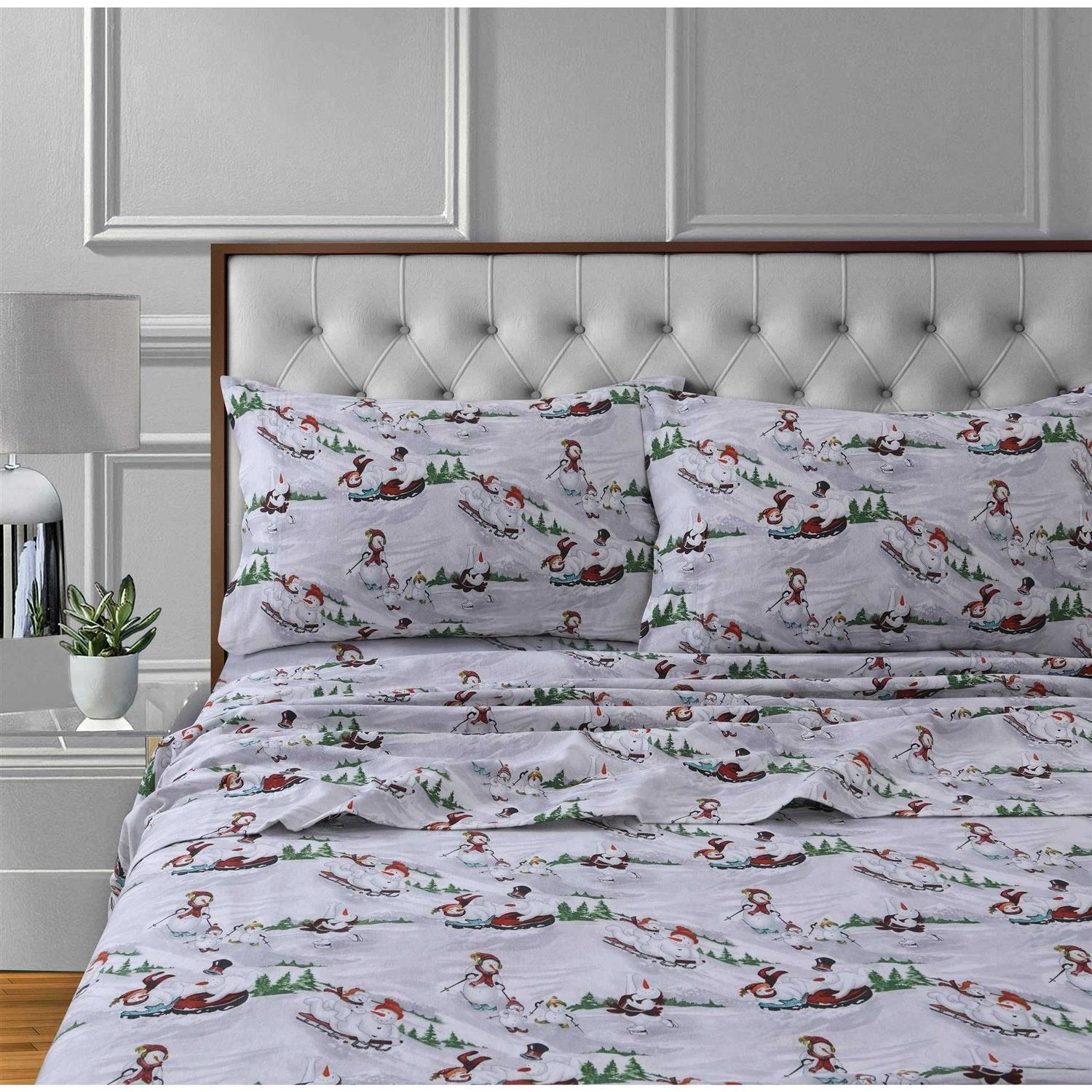 Tribeca Living 170-GSM Cotton Flannel Extra Deep Pocket Sheet Set