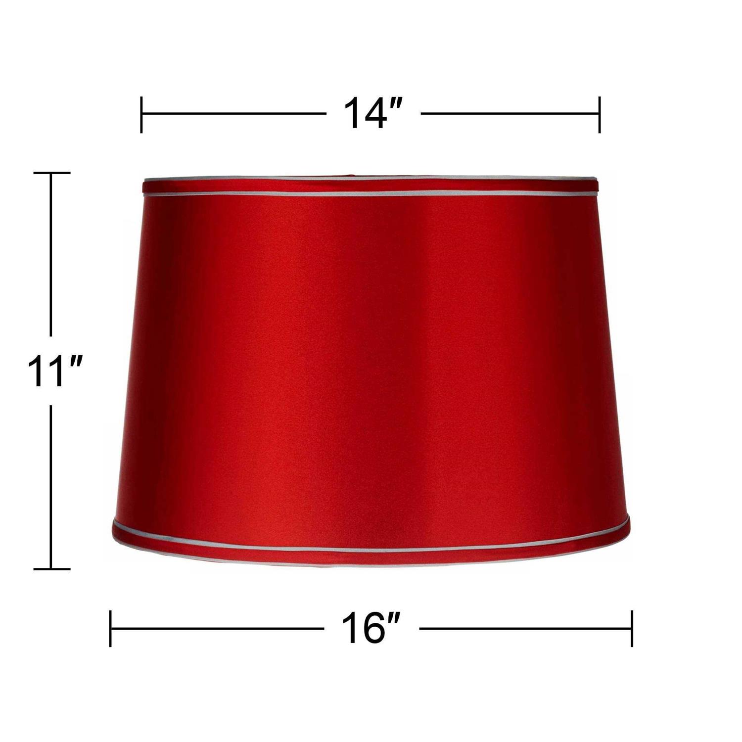 Brentwood Sydnee Satin Drum Lamp Shade 14x16x11
