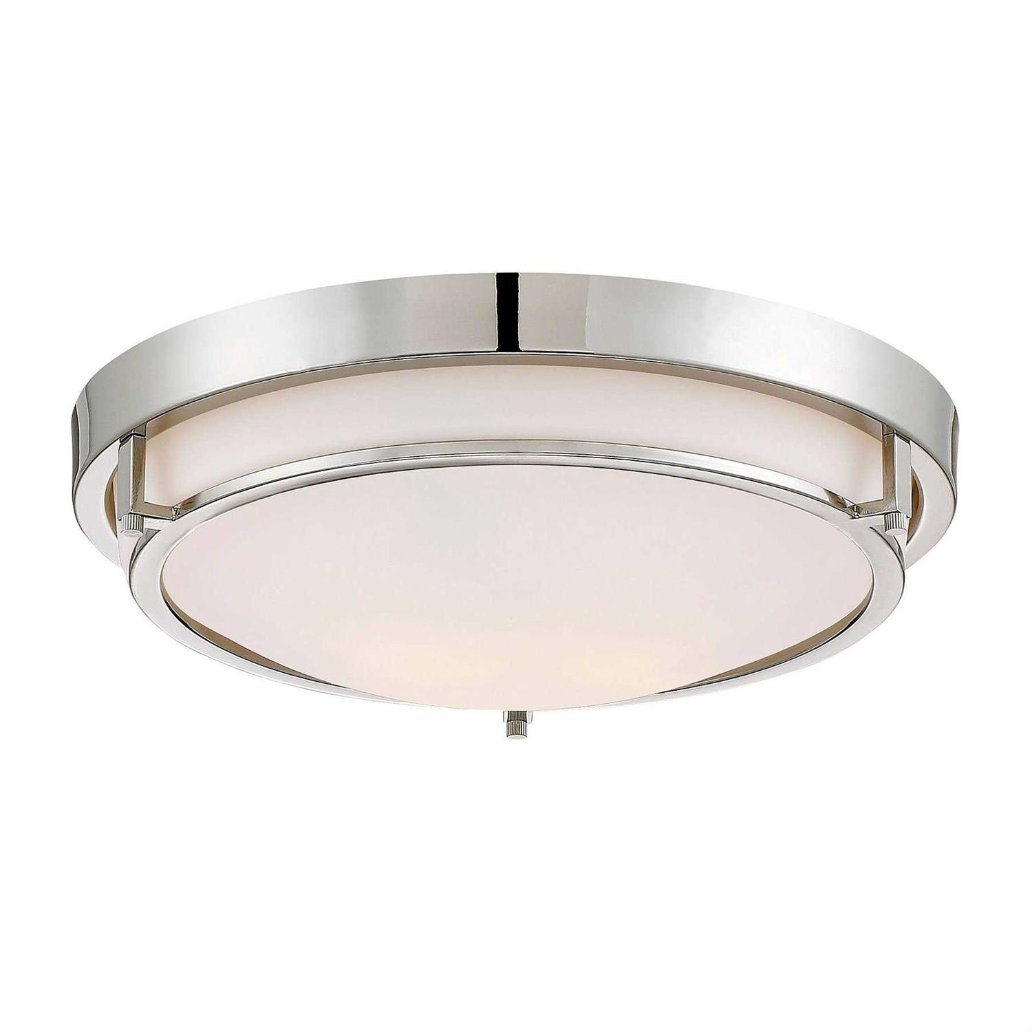 Trade Winds Lighting Slim Ceiling Light Nickel