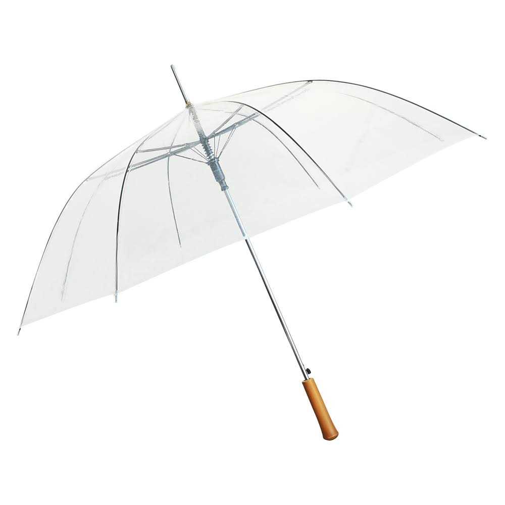 Barton Outdoors Clear Rain Umbrella 48 inch Across Rip-Resistant Auto Open Light Strong Metal Shaft and Ribs
