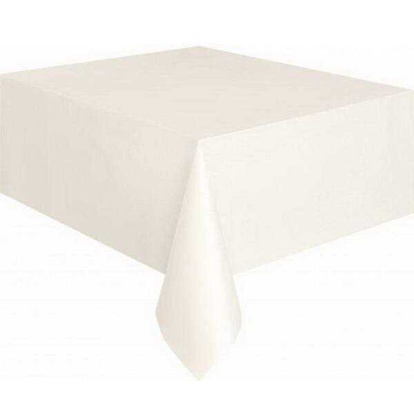 Amscan Vanilla Cream Plastic Table Cover