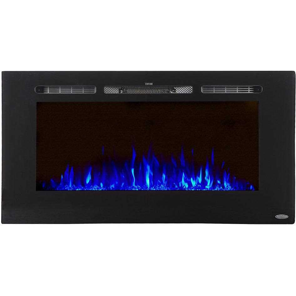 Touchstone Sideline Recessed Electric Fireplace 80028