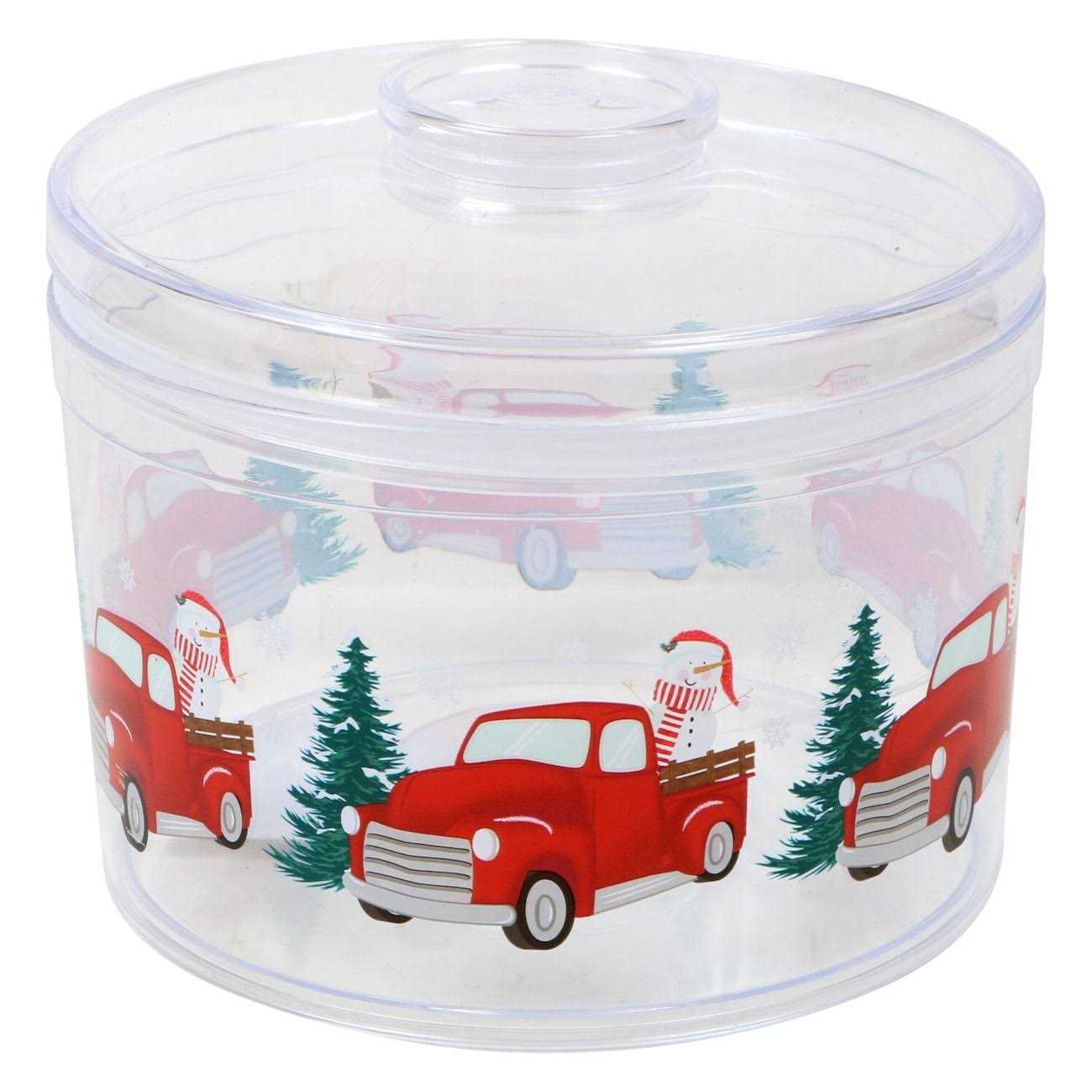 36 Christmas-Themed Plastic Containers With Lids
