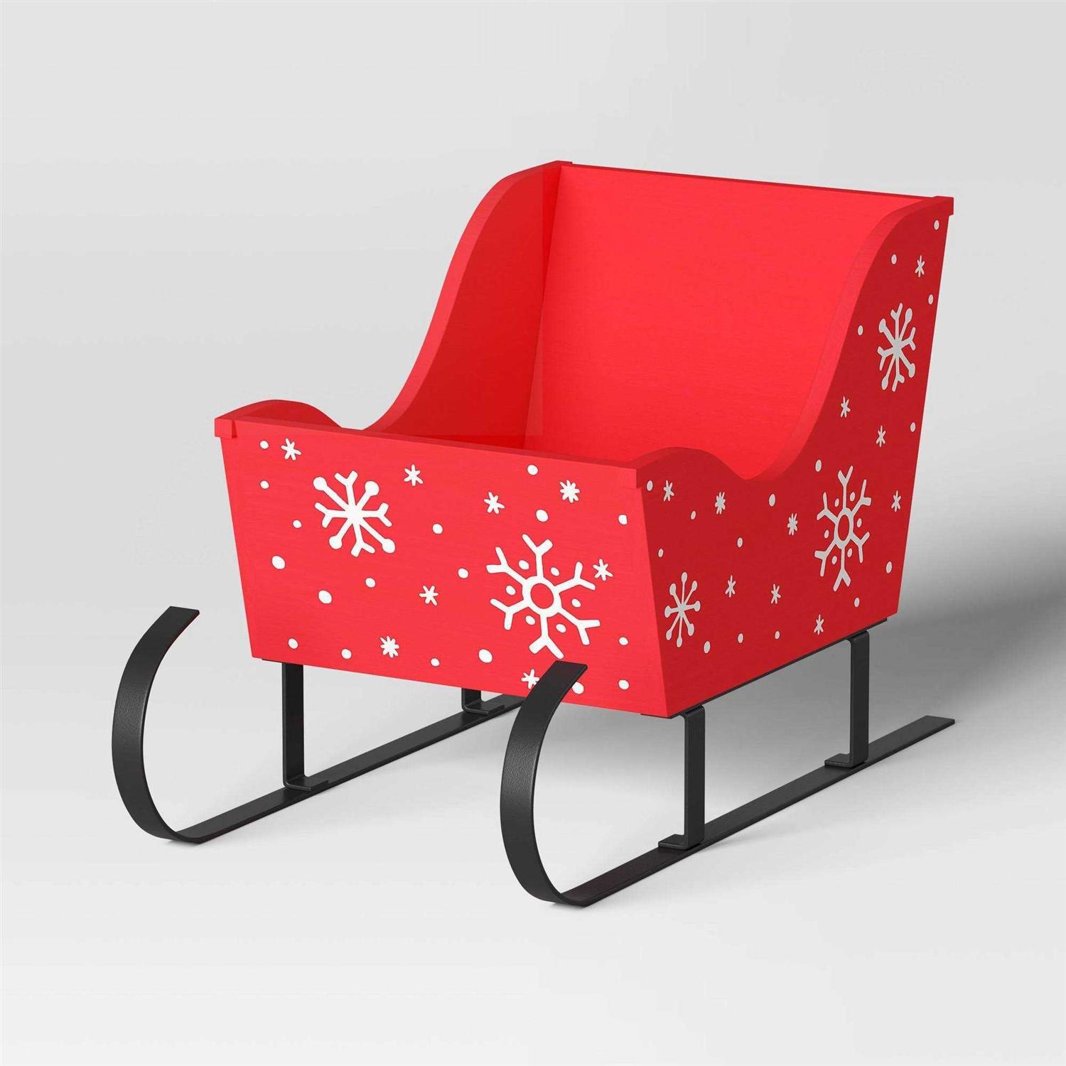 Wondershop 5.25 Featherly Friends Sleigh Christmas Figurine