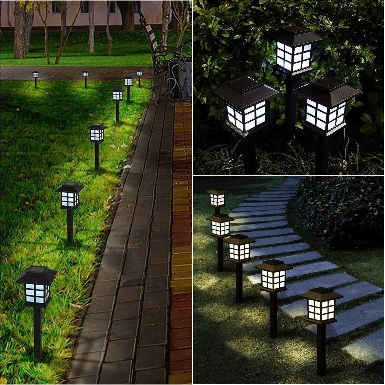 12pcs Garden Waterproof Outdoor Solar Lights for Yard,Landscape,Patio