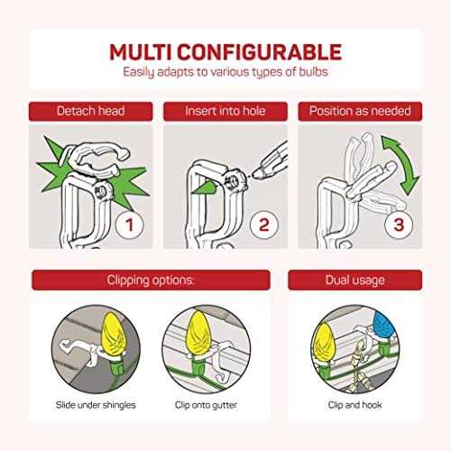 All-Purpose Holiday Light Clips Christmas Light Clips Outdoor Light Clips