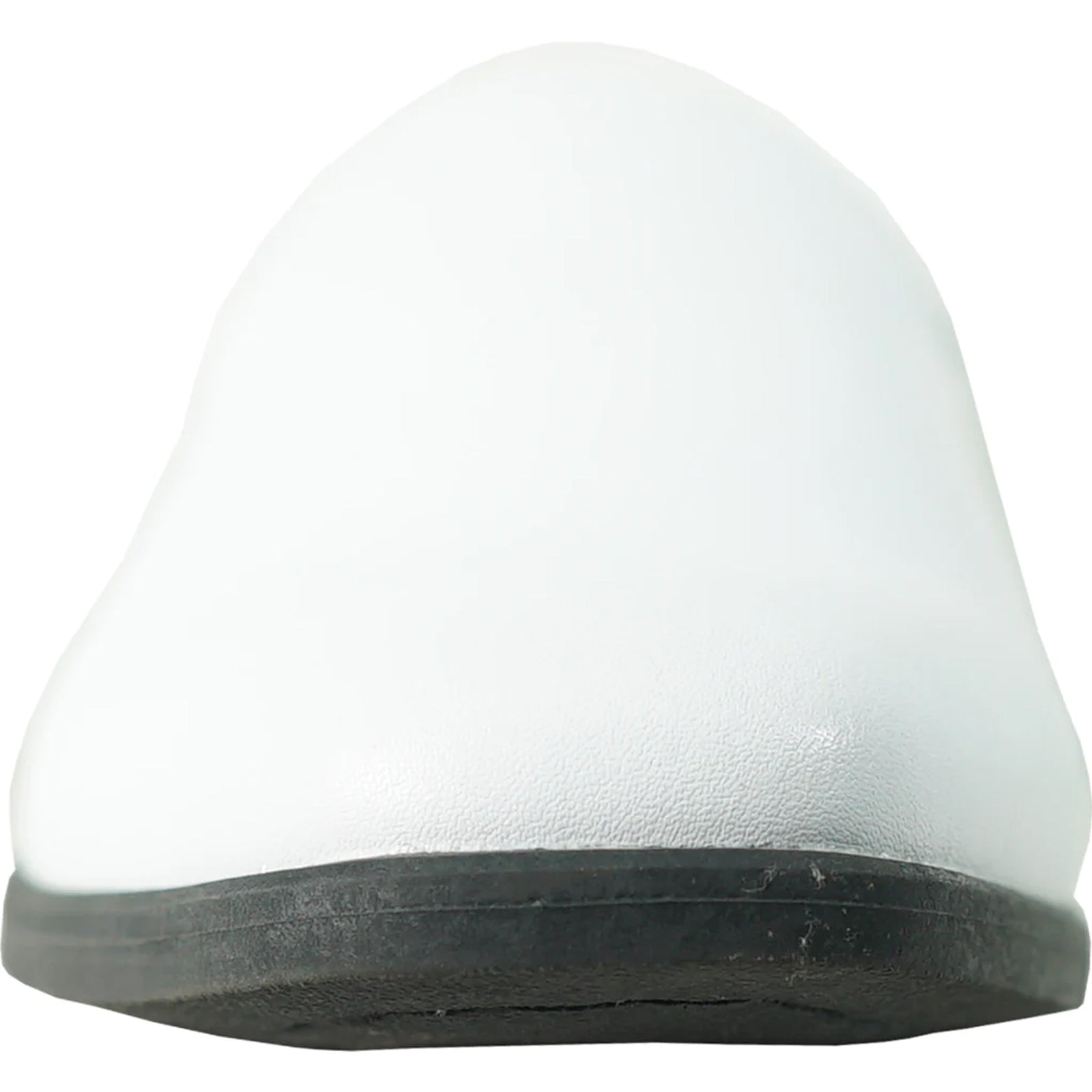 Mens Classic Plain Toe Slip on Loafer Dress Shoe in White