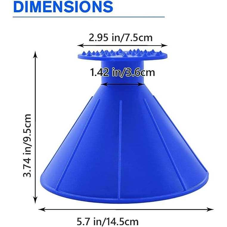 Car Ice Scraper,Magical Ice Scrapers for Car Windshield,Snow Scraper,4 Pcs Portable Multifunctional Snow Remover Wiper,Upgrade 2-in-1 Refueling and