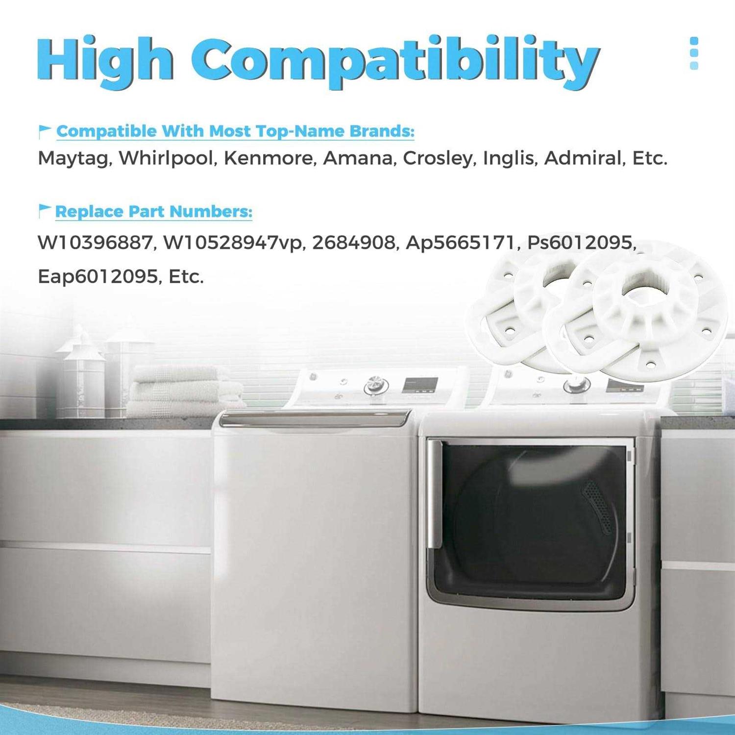 2 Pack W10396887 & W10528947 Washing Machine Hub Kit