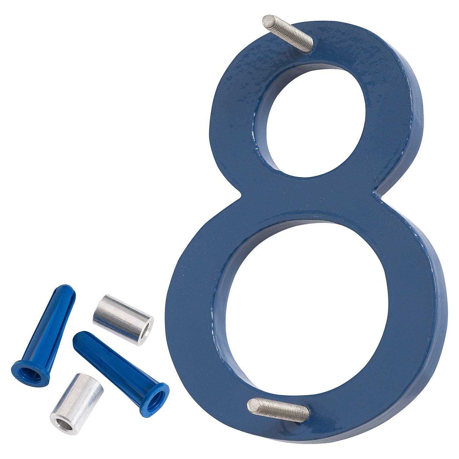 16 in. Flat Floating Mount House Number Montague Metal Products Inc