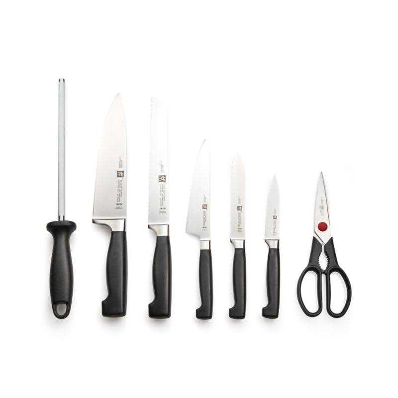 Zwilling J.A. Henckels Four-Star 8-Piece Acacia Knife Set