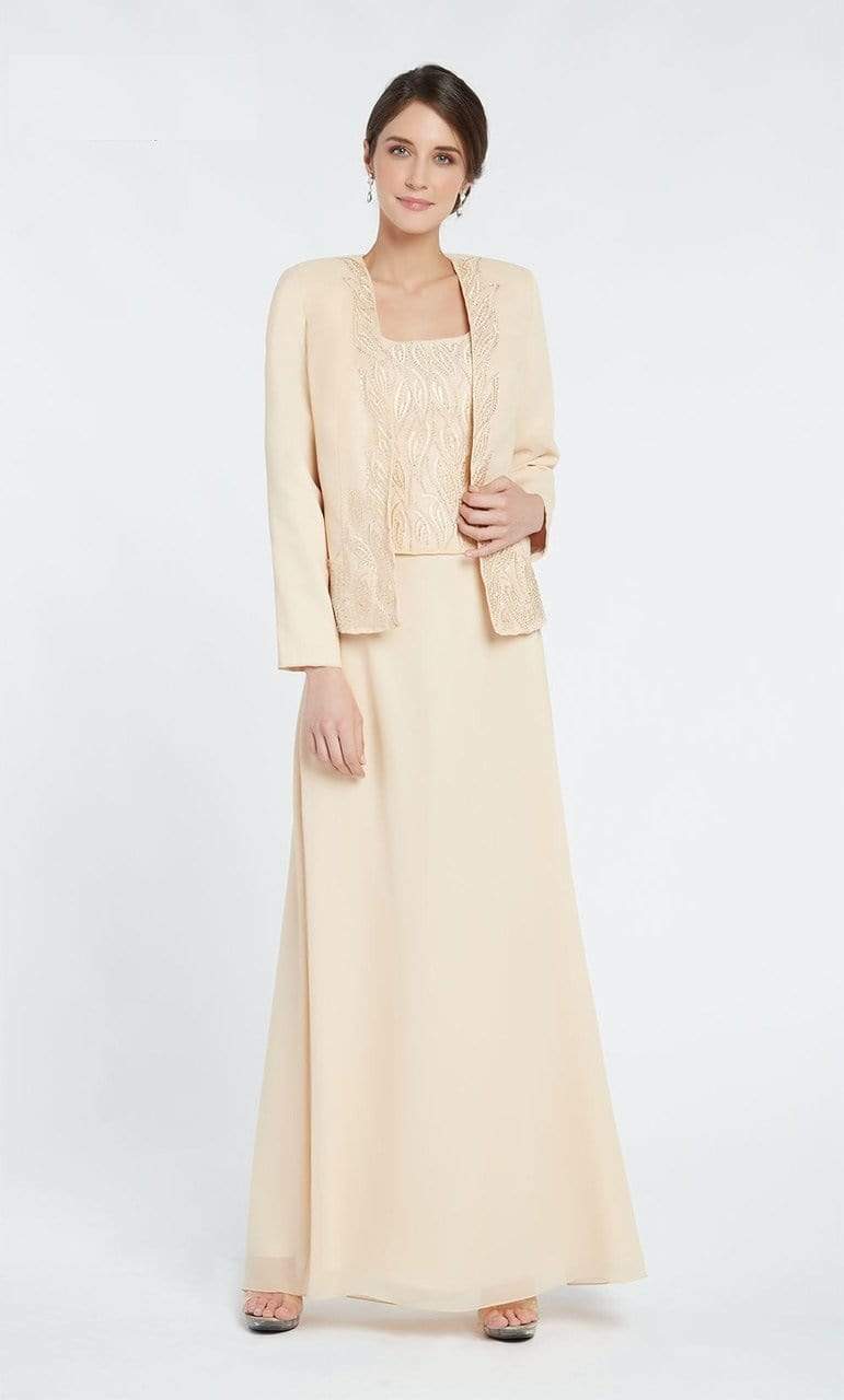 Beaded Chiffon Sheath Dress 29953