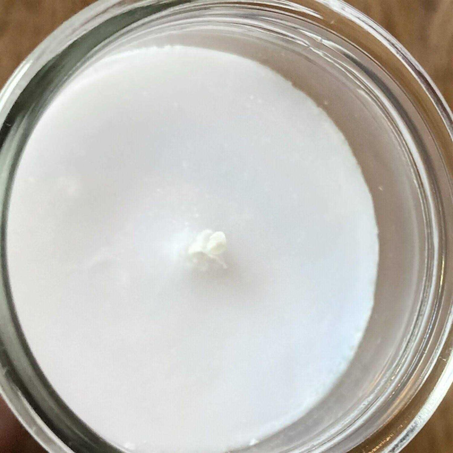 2 Classic White Candles in Glass