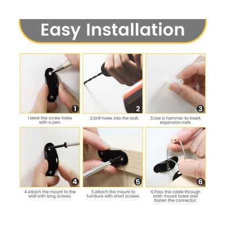 Furniture Anchors Anti Tip Furniture Straps for Baby Proofing