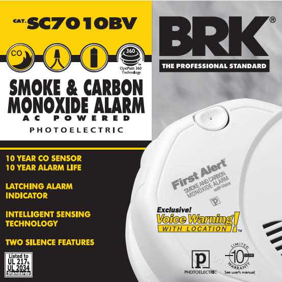 First Alert SC7010BV Photoelectric Smoke and Carbon Monoxide Alarm