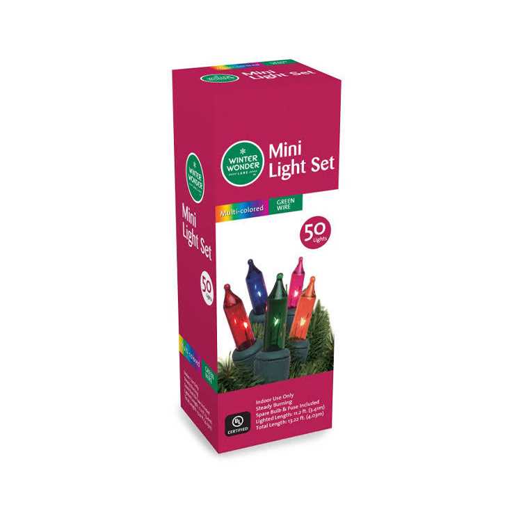 Winter Wonder Lane Multi-Color Mini Light Set