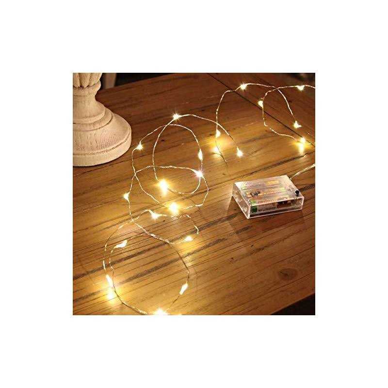 Ariceleo Led Fairy Lights Battery Operated Mini Battery Powered Copper Wire Starry Fairy Lights for Bedroom