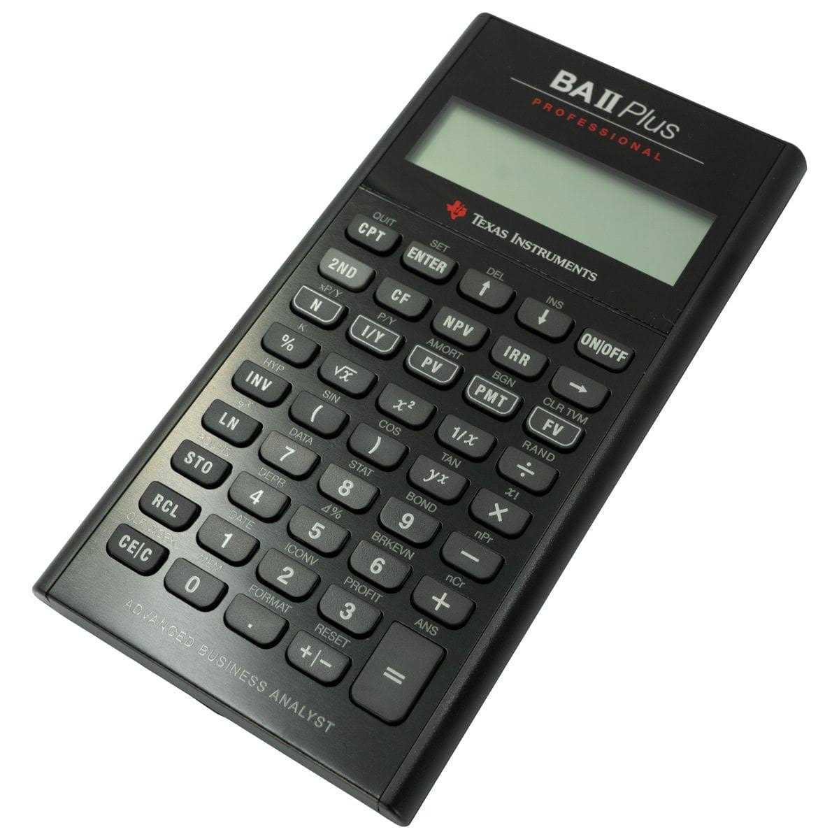 Texas Instruments BA II Plus Professional Financial Calculator