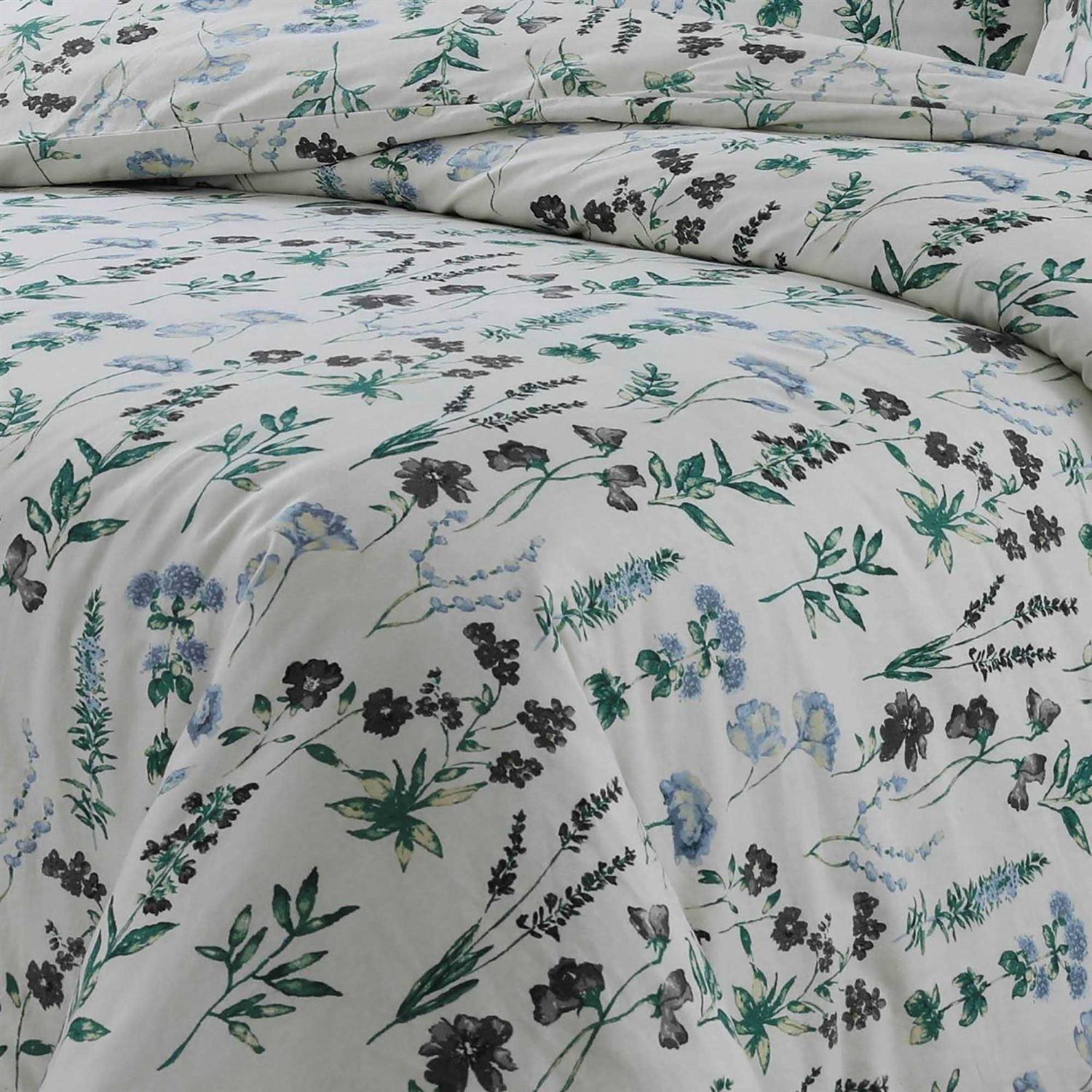 Tribeca Living 170-gsm Cotton Flannel Printed Oversized Duvet Set