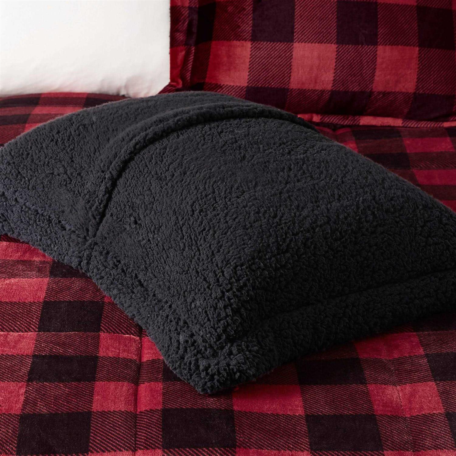 Alton Plush to Sherpa Down Alternative Comforter Set Woolrich